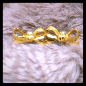 Kate Spade Gold Tone Bow Earrings